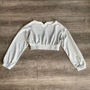 FOREVER21 | Light grey | Long sleeve | Crop Top | Small
